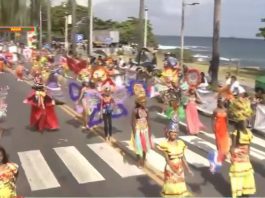 El malecón de Santo Domingo se llena de color y creatividad en el cierre del carnaval