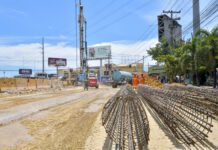 Por instalación de vigas, este fin de semana habrá desvío del tránsito en Prolongación 27 de Febrero con Isabel Aguiar