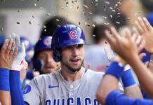 Tucker lidera explosión ofensiva con 2 HR y 5 empujadas vs. Angelinos