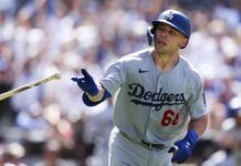 Con HR clave de Rushing, Dodgers vencen a Padres y empatan la cima