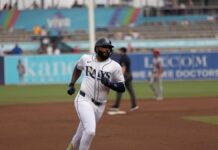 Grand slam de Junior Caminero valió la espera en la victoria de Rays
