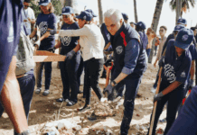 De Camps encabeza primera acción formativa de “Agentes al 100” con jornada de limpieza en la playa de Montesinos