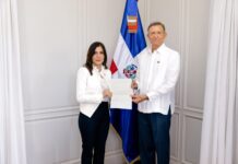 Canciller Roberto Álvarez recibe las Copias de Estilo de las Cartas Credenciales de la nueva embajadora designada de Estados Unidos