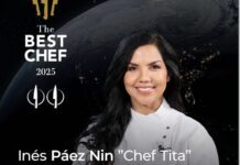 Chef Tita se convierte en la primera dominicana en formar parte de The Best Chef Awards 2025