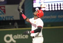 Junior Lake conecta hit 500 en series regulares en LIDOM