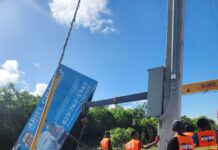 Retiran exceso de vallas publicitarias irregulares en principales carreteras del país