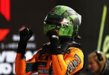 Lando Norris logra la pole en clasificación de Las Vegas bajo la lluvia y Verstappen saldrá 2do