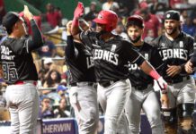 Lake impulsa triunfo y los Leones blanquean al Licey