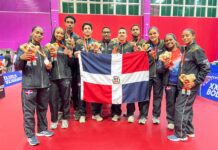 Equipos tenis de mesa ganan sendas preseas de bronce