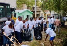 Caasd recolecta toneladas desechos en jornada de limpieza de cañadas en el GSD