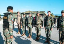 Ministro de Defensa recorre unidades del ejército en la zona fronteriza y lleva mensaje de reconocimiento