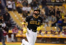 Águilas frenan la racha de los Gigantes con triunfo ocho por cinco