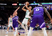 Los Celtics frenan a los Jazz