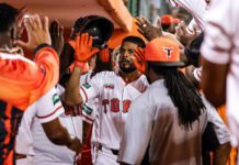 Candelario empuja tres para elevar a cuatro racha triunfal de Toros que derrotaron 7-4 a Leones