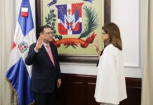 Raquel Peña deja juramentado a Eduardo Sanz Lovatón como ministro de Industria, Comercio y Mipymes