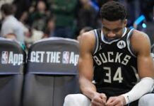 Antetokounmpo estima entre 4 y 6 semanas de baja tras retirarse ante los Nuggets