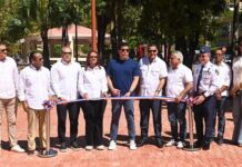 Collado inaugura reconstruido parque Duarte y su entorno en Samaná