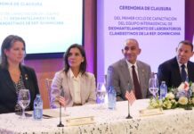 Embajadora de EE.UU. y presidente DNCD clausuran primer ciclo de capacitación en desmantelamiento de laboratorios clandestinos