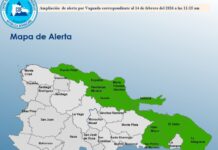 COE eleva a diez las provincias en alerta verde por lluvias en RD