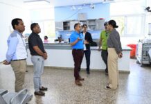 Director del SNS supervisa labores de limpieza en Centro de Atención Primaria La Yagua, Gaspar Hernández