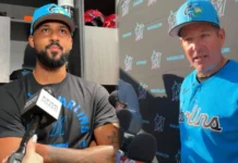 Sandy Alcántara suma un nuevo sweeper a su arsenal en el campamento primaveral