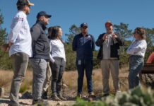 Ministro Paíno Henríquez supervisa avances en la nueva área de acampar en el Parque Nacional Valle Nuevo