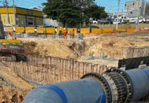 CAASD finaliza labores técnicas en redes agua por construcción paso a desnivel en Plaza de la Bandera