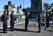 Ministro de Defensa visita base naval portuguesa y recorre patrullero de altura Clase “Tejo”