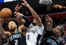 Los Spurs asaltan Detroit y ponen en aviso a la NBA