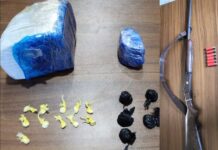 Policía y MP apresan a dos hombres y ocupan cerca de 1,000 gramos de drogas y un arma ilegal en Polo, Barahona