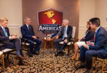 Abinader sostiene reunión bilateral con el secretario de Energía de Estados Unidos en la cumbre “Escudo de las Américas”