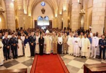 Policía Nacional celebra su 90 aniversario con una solemne eucaristía en la Catedral Primada de América