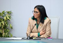 EEUU retira a presidenta interina de Venezuela, Delcy Rodríguez, de lista de sancionados
