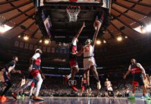 Knicks aplastan a Wizards para su sexta victoria consecutiva