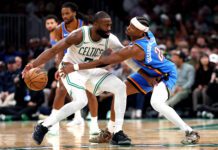 Jaylen Brown anotó 31 puntos y Celtics remontan para frenar racha de 12 triunfos de OKC