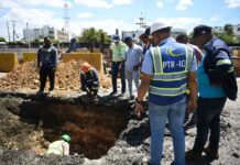 Fellito Suberví instruye trabajos continuos hasta resolver averías y que sectores afectados no sufran falta del agua potable