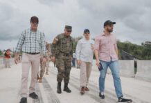 Ministro de Defensa supervisa avances de la verja perimetral fronteriza en la zona norte