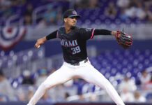 Eury Pérez empata récord personal de siete innings en triunfo de Marlins vs. Rockies
