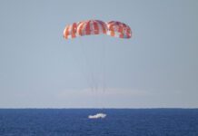 Ameriza en el Pacífico la cápsula tripulada de Artemis II con ayuda de paracaídas
