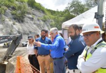 Obras Públicas garantiza tránsito seguro en carretera de Ocoa tras deslizamiento