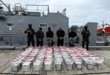 Alijo de 450 paquetes confiscado en Peravia positivo a cocaína