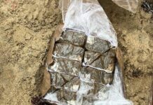 Autoridades ocupan 19 pacas de hachís en costas del municipio Miches