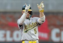 Shea Langeliers vuelve a pegar jonrón y Athletics cortan mala racha al vencer a Braves
