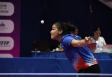 Eva Brito se coloca en cuartos de final campeonato de Mayores tenis mesa