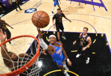 Gilgeous-Alexander anota 35 puntos y el Thunder barren a los Lakers