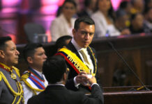 Noboa afirma que no está cansado y se reafirma en seguir su “guerra” al crimen en Ecuador