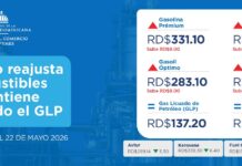La gasolina premium y el gasoil óptimo suben RD$8.00, mientras la gasolina y el gasoil regular RD$4.00 por galón.