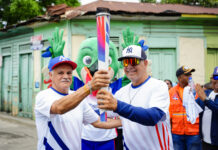 Antorcha hace parada en la tierra de Wiche García Saleta y otras comunidades