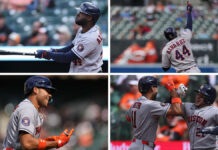 Astros y Orioles dividen la doble cartelera