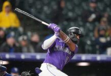 MacKenzie Gore sale lesionado tras una entrada en la derrota de los Rangers ante Rockies